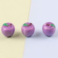 Hete 3D mini fruitvormige harscharms (appelvormig) voor DIY knutselwerk, keuken, spel, poppenhuisdecoratie, tas, doos, pen, sleutelhanger