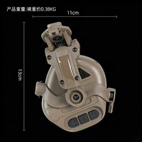 Casque tactique avec support incurvé pour casque rapide, idéal pour les sports de plein air et la communication tactique