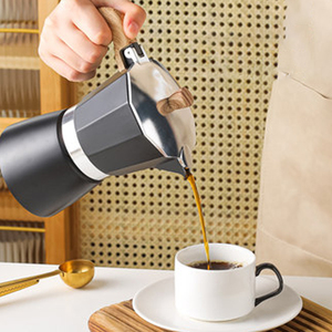 Cafetière italienne classique octogonale Lansidel, cafetière en métal - Product Image 2