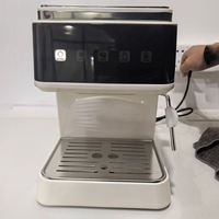 Machine à café expresso professionnelle personnalisée 20 bars Semi-automatique à filtre Noir Utilisation hôtelière française