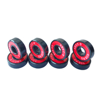 Roulement en acier chromé de haute qualité personnalisé 608 ABEC-9 en oxydation noire avec logo personnalisé pour skateboard, patins à roulettes, roller