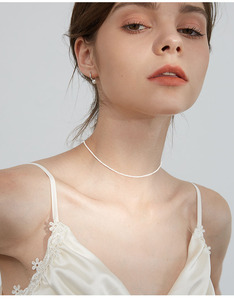 <span class=keywords><strong>Collana</strong></span> <span class=keywords><strong>Girocollo</strong></span> Popolare da Donna in <span class=keywords><strong>Argento</strong></span> Sterling 925 con Catena Scintillante per Clavicola Gioielli 2022 - Product Image 6
