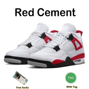 รองเท้าผ้าใบ Retro 4s ลายโลโก้แบบกำหนดเอง สำหรับทุกเพศ |   รองเท้าบาสเก็ตบอลลำลองระดับพรีเมียม |   ขายส่งและดรอปชิปปิ้งปูนซีเมนต์สีแดงสำหรับตลาดสหรัฐอเมริกา - Product Image 1