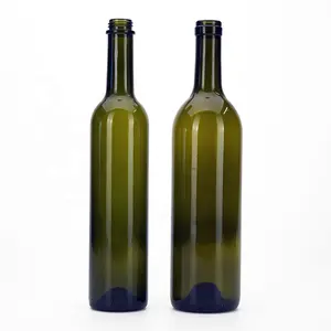 VISTA Großhandel 75 cl 100 cl Weinflasche dunkelgrün leer luxuriöser Hersteller Champagner Burgund leer Weinglasflaschen