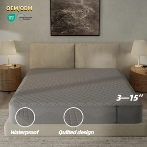 واقي مرتبة فندقي مبطن عالي الجودة مقاوم للماء، غطاء فاخر مخصص بألوان متنوعة لـ 40 مرتبة للاستخدام المنزلي للبالغين - Product Image 2