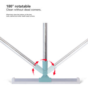 Long Handle Eco-friendly 180 Rotating Soft Rubber Window <strong>Floor</strong> Glass <strong>Wiper</strong> Squeegee Water Scraper For Bathroom Wall