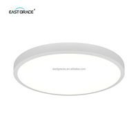 Plafonnier LED fin 18W-48W avec télécommande et application intelligente, étanche IP54, 3000K-6000K, tricolore, pour la maison et le bureau