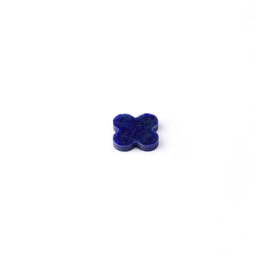 Qin fa מלאכה מקצועי גילוף lis lazuli מותאם אישית פנינים רופף הסיטונאי חיתוך ארבעה עלה תלתן עלים lazuli