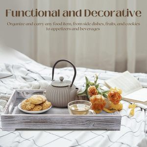 Plateau <span class=keywords><strong>de</strong></span> Service alimentaire en bois rustique Rectangle <span class=keywords><strong>de</strong></span> Logo personnalisé chinois pour la nourriture <span class=keywords><strong>de</strong></span> cuisine - Product Image 5