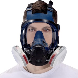 Hochwertige einstellbare Voll gesichts maske Staub gasmaske Set Doppel filter - Product Image 3