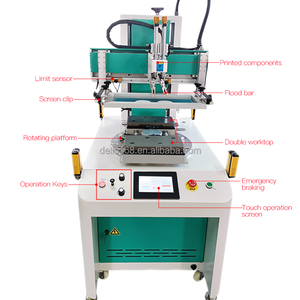 2 Trạm in lụa Màn hình máy tự động Carousel cho vòng đeo tay PVC tấm màu duy nhất giấy/Thẻ serigraphy máy in - Product Image 2