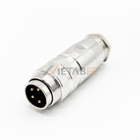 Conector circular impermeable M16 de 4 pines con protección IP67 para aplicaciones industriales