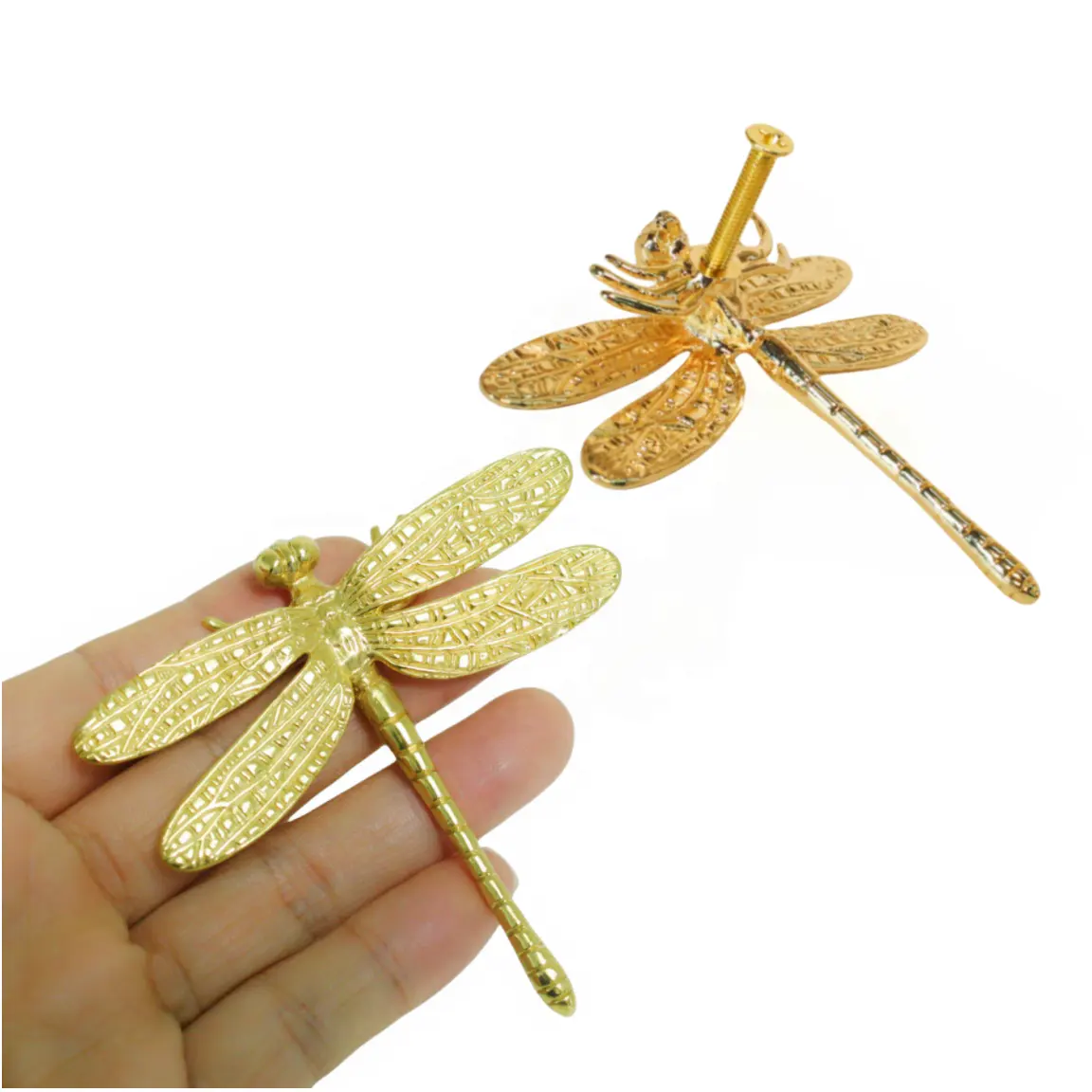 Furniture handle Dragonfly cabinet drawer handle decorated with zinc alloy decorations