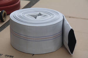 TOWAY Veste en tissu blanc de 20 pouces Tuyau flexible d'irrigation <span class=keywords><strong>incendie</strong></span> en PVC avec livraison d'eau de 6 bars pour ferme agricole - Product Image 3