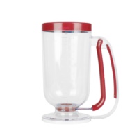 Distributeur de pâte à crêpes de 900 ml, verseur de pâte pour faire des crêpes, des crêpes, des muffins, des cupcakes, poignée ergonomique avec buse anti-éclaboussures