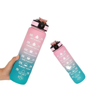 Botella de Agua Deportiva de Plástico de 32 oz con Degradado de Color, Portátil, para Adultos, para Gimnasio, Fitness y Deportes - Product Image 5