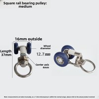 Accessoires de poulie silencieuse pour rideaux, Matériaux auxiliaires, Rouleau, Rail droit, Rail de guidage métallique, Crochet, Roue de rail coulissant