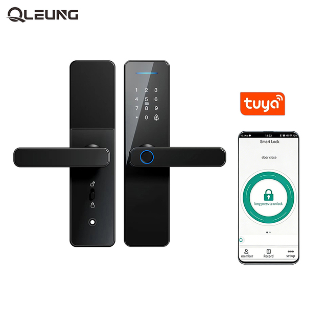 Wholesale Smart Digital Door Lock Smart Home Tuya Wifi Lock TTlock BLE Fingerprint Password Card Key Intelligent for Home Hotel