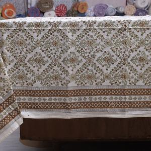 Best Selling Hand Block Printed <b>Table</b> <b>Cover</b> Organic Cotton Premium Quality Decorative <b>Dining</b> <b>Table</b> Cloth with Eco Friendly Dyes - Product Image 6