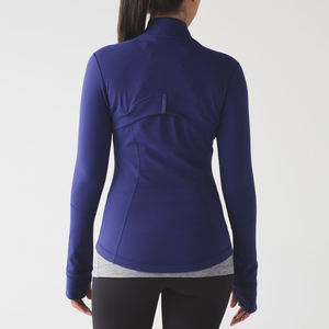 Veste de sport pour femme en toile légère, respirante, imperméable et coupe-vent, tricotée, zippée, pour la gym, l'entraînement et la course hivernale - Product Image 3