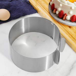 Moule à gâteau en forme d'anneau, outils de pâtisserie, moules à gâteau de cuisine, outils de pâtisserie, anneau à gâteau circulaire réglable en taille, 6-12 pouces - Product Image 5