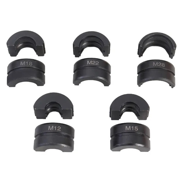 Europe Standard M-12 15 18 22 28mm Electric Hydraulic Crimper Battery Powered Alloy Steel Stainless Steel Crimping Dies for HVAC