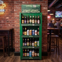 Présentoir de Marque pour Whisky et Bière, Support de Sol Métallique Personnalisable pour la Promotion des Bars Sportifs et des Pubs