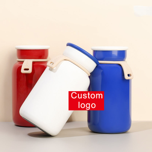 Bouteille isotherme compacte et portable en acier inoxydable 304, tasse à lait, mug, bouteille thermos sous vide avec corde de transport pour enfants - Product Image 2