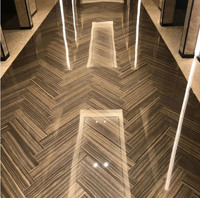 Dalle de marbre italien Eramosa marron poli, marbre brun foncé avec veines de bois, carreaux de marbre pour murs et sols, plan de travail en marbre Obama Wood