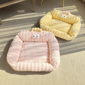 Dopamine-inspired color scheme, warm winter pet <b>sofa</b>, small <b>dog</b> sleeping mat, soft cushion, winter special for puppies - Product Image 1