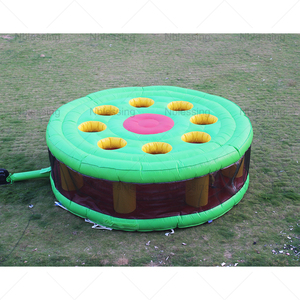 NewBlessing Crazy Person Four Lanes <b>Inflatable</b> Bungee Run Amusement Park Sport <b>Games</b> Interactive Human PVC Material Customized I - Product Image 6