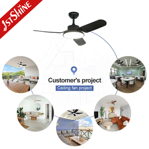 1stshine LED ventilador <span class=keywords><strong>de</strong></span> techo popular 43 pulgadas negro silencioso motor ventilador <span class=keywords><strong>de</strong></span> techo con luz ventilador <span class=keywords><strong>de</strong></span> techo negro - Product Image 5