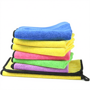 コーラルフリースウォッシュマイクロファイバークロス速乾性車用クリーニング吸水タオル（車乾燥用） - Product Image 6