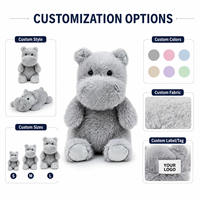Porte-clés en peluche hippopotame personnalisé, fabrication directe d'usine, OEM ODM pour marques privées et commandes en gros