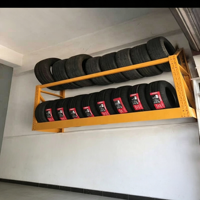 Étagère murale de rangement pour pneus, en acier robuste, pour atelier de réparation automobile