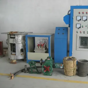Hitfar 130 KW 200 KG Steel Scrap Melting Induction Heating Machine with Aluminum Shell Furnace Body