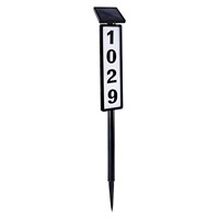 Lampe solaire LED étanche pour numéro de maison, avec alignement pour allée de jardin, indice de protection IP65, éclairage de panneau d'adresse de porte