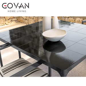 Table de jardin Montague Square, table de repas de jardin toute saison, idéale pour les rassemblements au pavillon de la fontaine et sur la terrasse <span class=keywords><strong>Stonebridge</strong></span> - Product Image 5