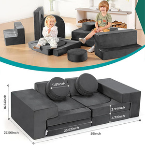 Giving Tree Kids <b>Folding</b> <b>Sofa</b> 59inch Compressible Washable Nap Chair Reading Corner for Children Age 3+ - Product Image 1