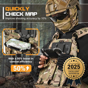 個人用保護具-戦術的なプレートキャリアベスト用アクセサリー: 胸に取り付けられた電話ホルダー、画面サイズ用4.7 "-6.7" - Product Image 6