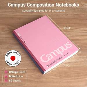 Kompozisyon Defterleri, 3'lü Paket Kampüs Defteri, Üniversite Çizgili, 80 Sayfa, Pembe Mavi Lavanta Okulu - Product Image 3