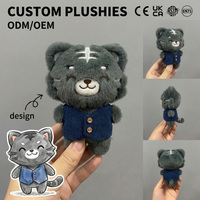Fabricant de jouets en peluche personnalisés en gros – Décorations d'Halloween en fourrure à yeux asymétriques hautement réalistes, jouets en peluche lestés sur mesure