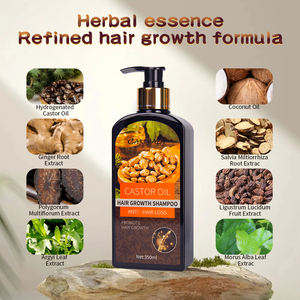 แชมพูสระผมน้ำมันละหุ่งสำหรับการเจริญเติบโตดูแลเส้นผมสมุนไพรลดผมร่วง - Product Image 6