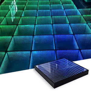 พื้นเต้นรำแม่เหล็กไร้สาย ไฟ LED เมทริกซ์ RGB สำหรับงานแต่งงาน ปาร์ตี้ แสงสีขาวแบบอินเทอร์แอคทีฟ ควบคุมด้วยระบบ DMX512 มาตรฐาน <span class=keywords><strong>IP53</strong></span> - Product Image 3