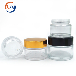 Envase cosmético personalizado 15g 30g 50g tapa de oro de cristal rojo cuidado de la piel tarro de crema facial con tapas - Product Image 5