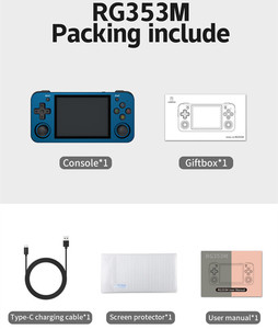 Nuevo soporte de reproductor de juegos <span class=keywords><strong>RG353M</strong></span> para Android y Linux, consola de juegos portátil para PSP - Product Image 6