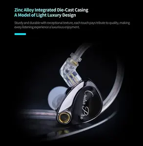 KZ Castor Pro 2DD Pilotes dynamiques réglables <span class=keywords><strong>de</strong></span> 10mm Écouteurs intra-auriculaires filaires <span class=keywords><strong>de</strong></span> basse <span class=keywords><strong>de</strong></span> qualité sonore HiFi accordable <span class=keywords><strong>haut</strong></span> <span class=keywords><strong>de</strong></span> <span class=keywords><strong>gamme</strong></span> - Product Image 3