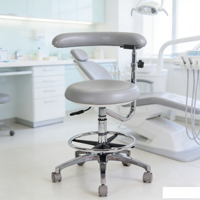Chaise contemporaine en cuir PU réglable et durable pour médecins et infirmières, vente en gros d'usine
