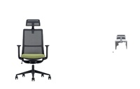 Chaise de bureau ergonomique en maille Chaise de bureau d'ordinateur Support dorsal Chaise pivotante de direction