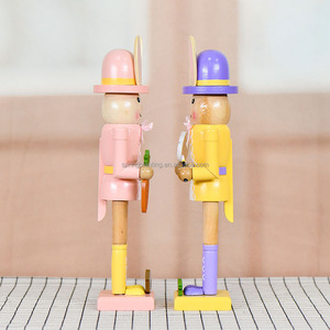 PRINTEMPS PLANTATION 2025 Nouveau Style 30CM Lapin De Pâques-<span class=keywords><strong>Casse</strong></span>-Noisette Créative Nut Soldier, Décoration En Bois Massif Cadeau Artisanat Ornement - Product Image 3